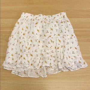 Floral print skirt